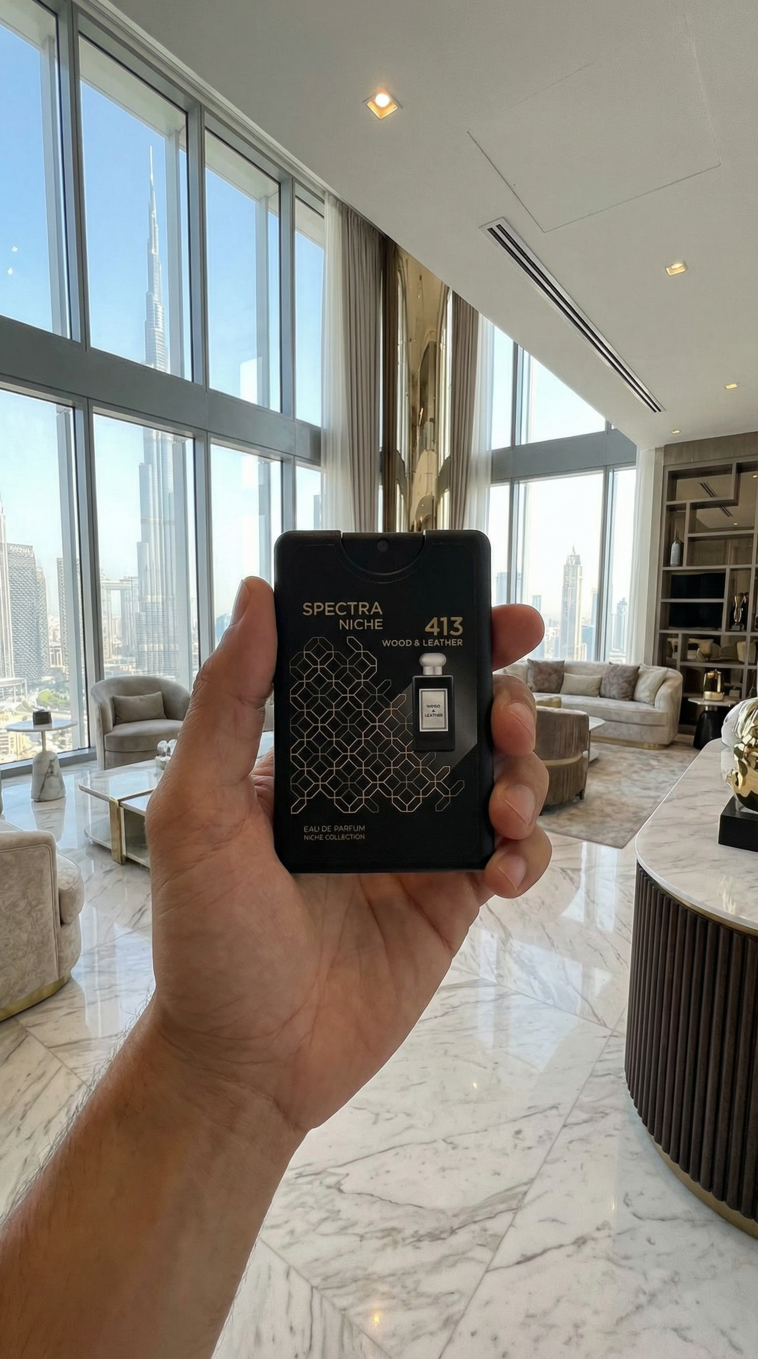 Spectra Pocket Niche 413 Wood & Leather EDP Unisex Perfume – 18ml